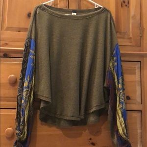 Free People Balloon Sleeve Top